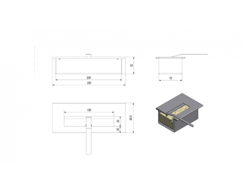 Прямоугольный контейнер Kratki MINI, TUV(AF/PM/TUV) Прямоугольный контейнер Kratki MINI, TUV(AF/PM/TUV)